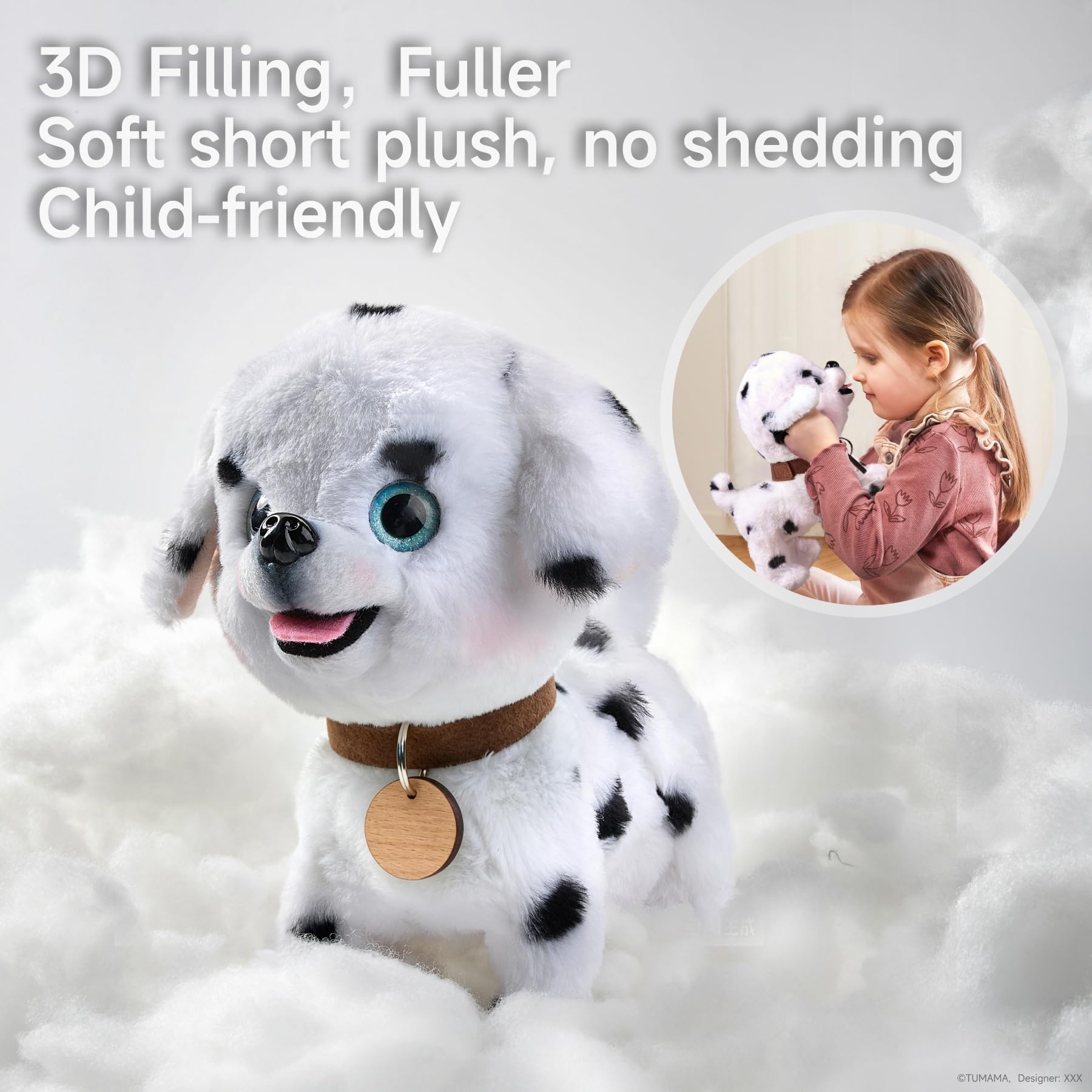OR OR TU Chien Jouet Enfant Peluche Chien Interactifs, Jouet Chien Qui Marche et aboie en Laisse, Chien Robot Animaux Interactifs Jouet pour Enfants 3 4 5 6+ Ans Filles Garçons Cadeau