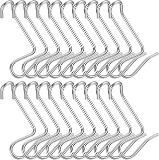 20PCS Fence Wire Tightener Tool, 1/6 Inch Barbwire Fence Tightener, 304 Stainless Steel Fences Tensioner for Wire Fences Farm Garden (3.54" x 2.36")