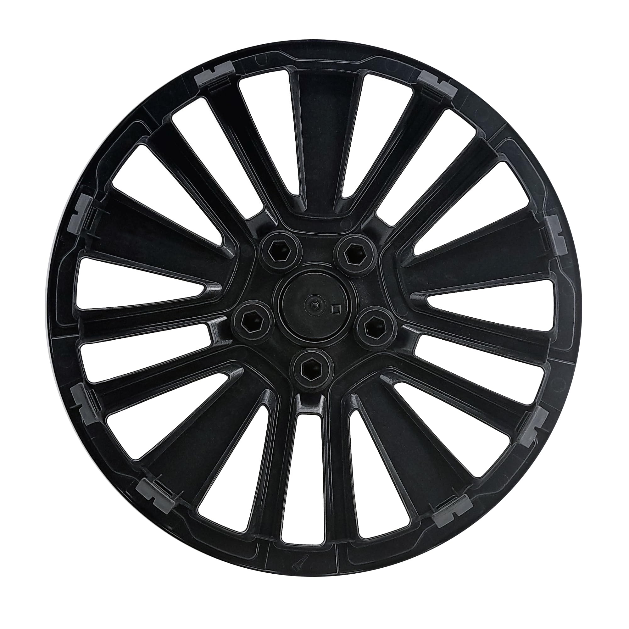 Simoni Racing SCU/15, Set 4 Copricerchi universali Scuba da 15" pollici, Copriruota auto Grigio e Nero