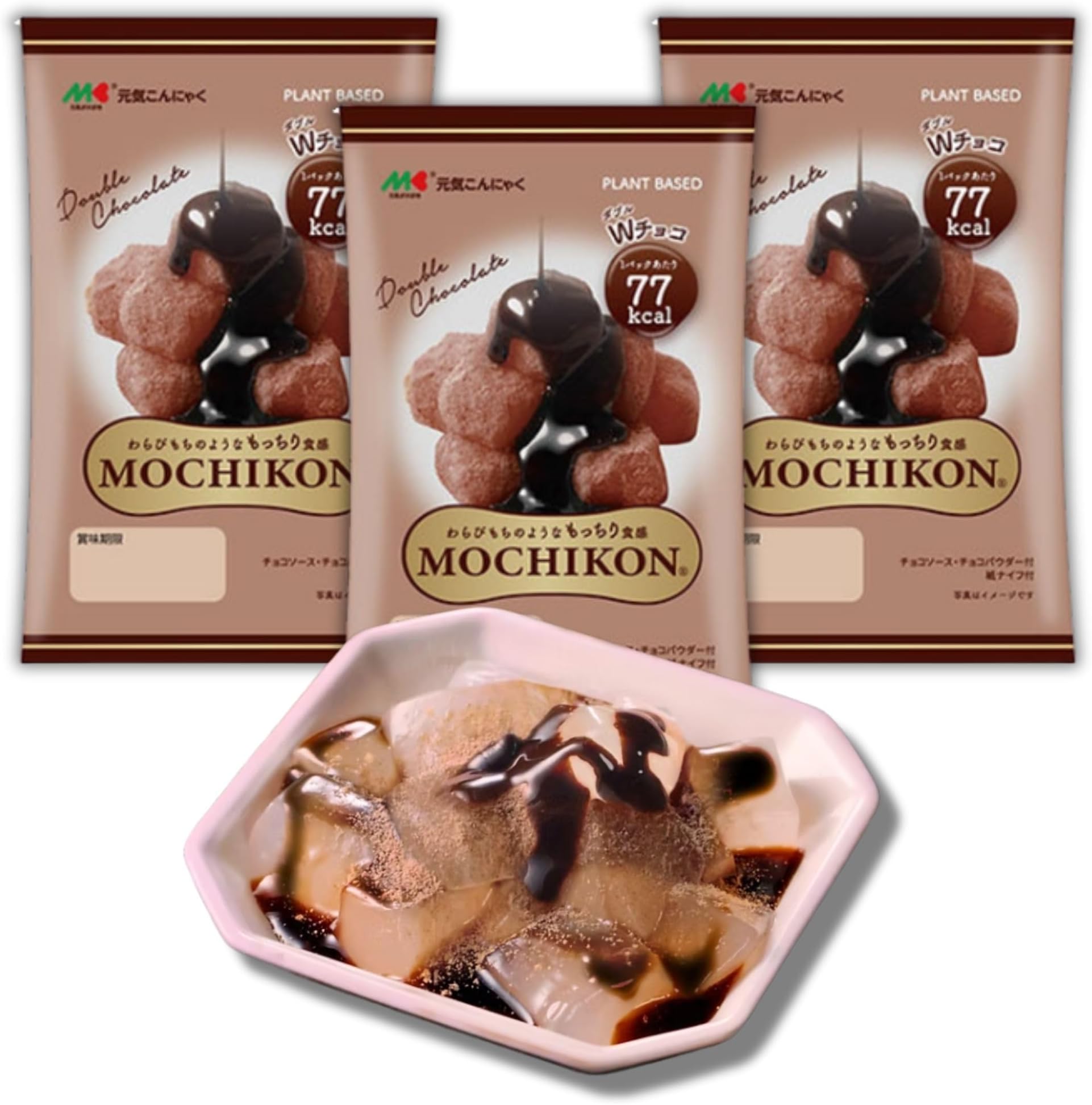 Mochikon - Ready-to-Eat Konjac Dessert with Mochi-Like Chewy Texture, Gluten-...