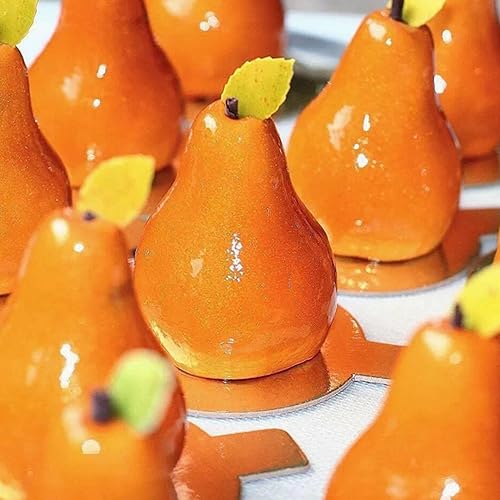 Miniatura 5 de OCPO KITCHEN Moldes de silicona en forma de pera 3D para hornear pasteles de mousse, molde de silicona 3D para pastelería de caramelo, chocolate,