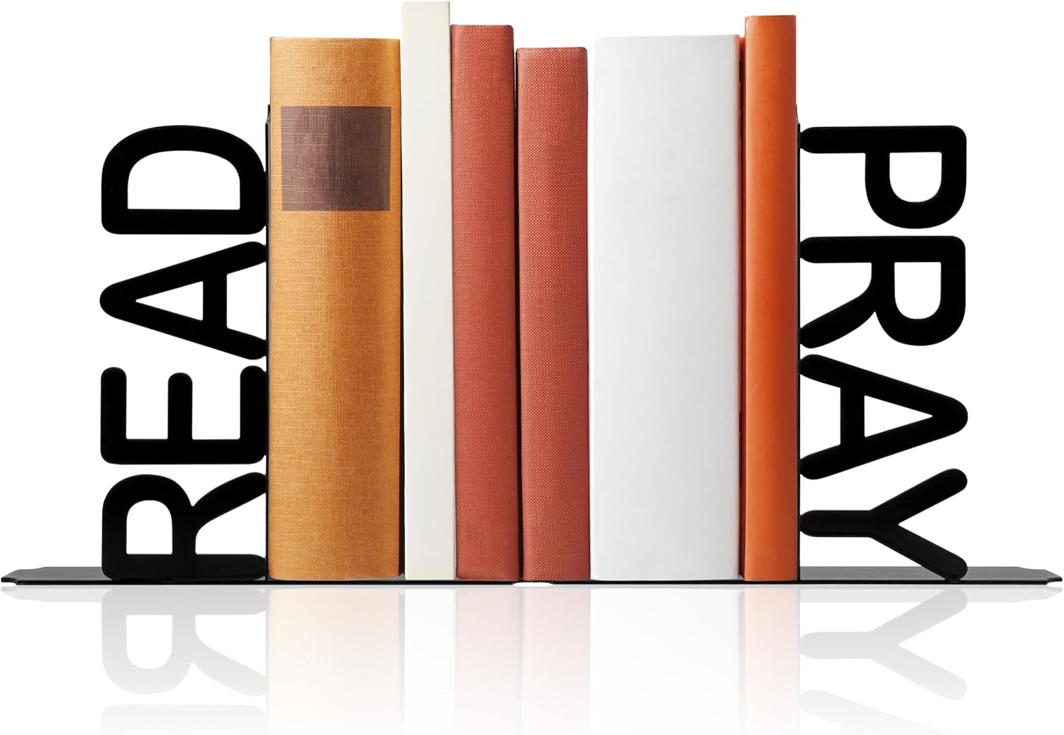 Charming Read and Pray Decorative Bookends - Unique and Cute Bookends for Shelves, Unique and Decorative Book Ends