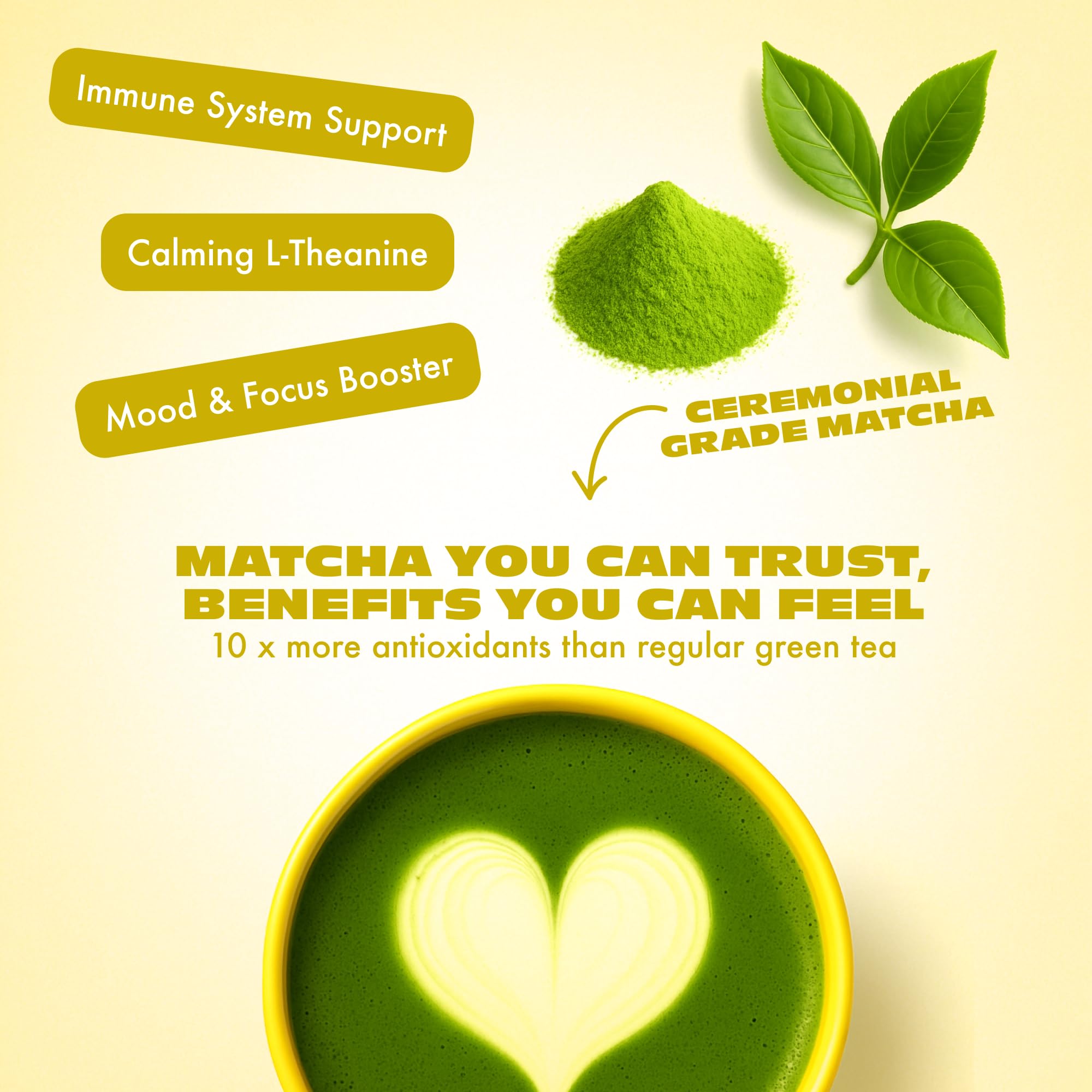 Lemon Matcha Green Tea Powder From Japan - 1 06 oz 30 g - Ceremonial Grade Sugar Free — view 6