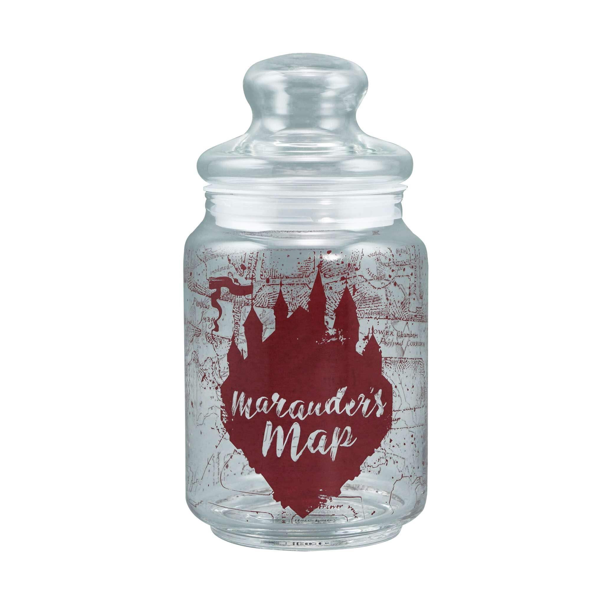 Harry Potter Unisex Multicolor Candy Jar Glass (750Ml) - (Marauder's Map)