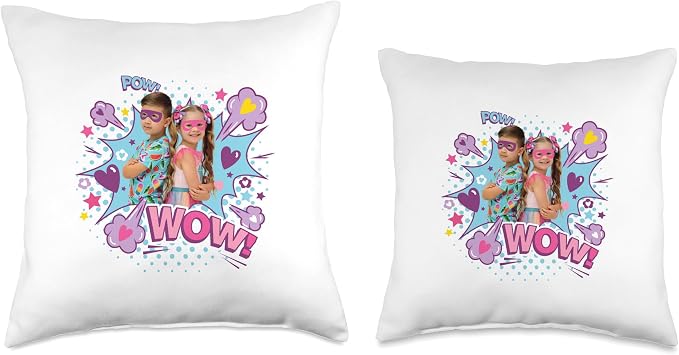 Love Diana and Roma Super Hero Throw Pillow