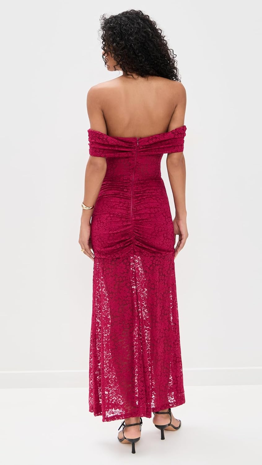 Women's Vaneya Off Shoulder Lace Maxi Dress - Image 3