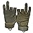 Seibertron S.O.L.A.G-T Tactical Three Fingerless Gloves - Water Resistant Impact Protection Outdoor Sports Gloves Army Green XXL