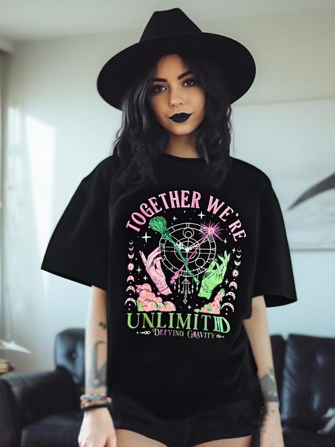 Musical Shirt for Women Witch Shirt Musical Movie Fan Gifts Tee Together We're Unlimited Casual Short Sleeve Tops - Image 3
