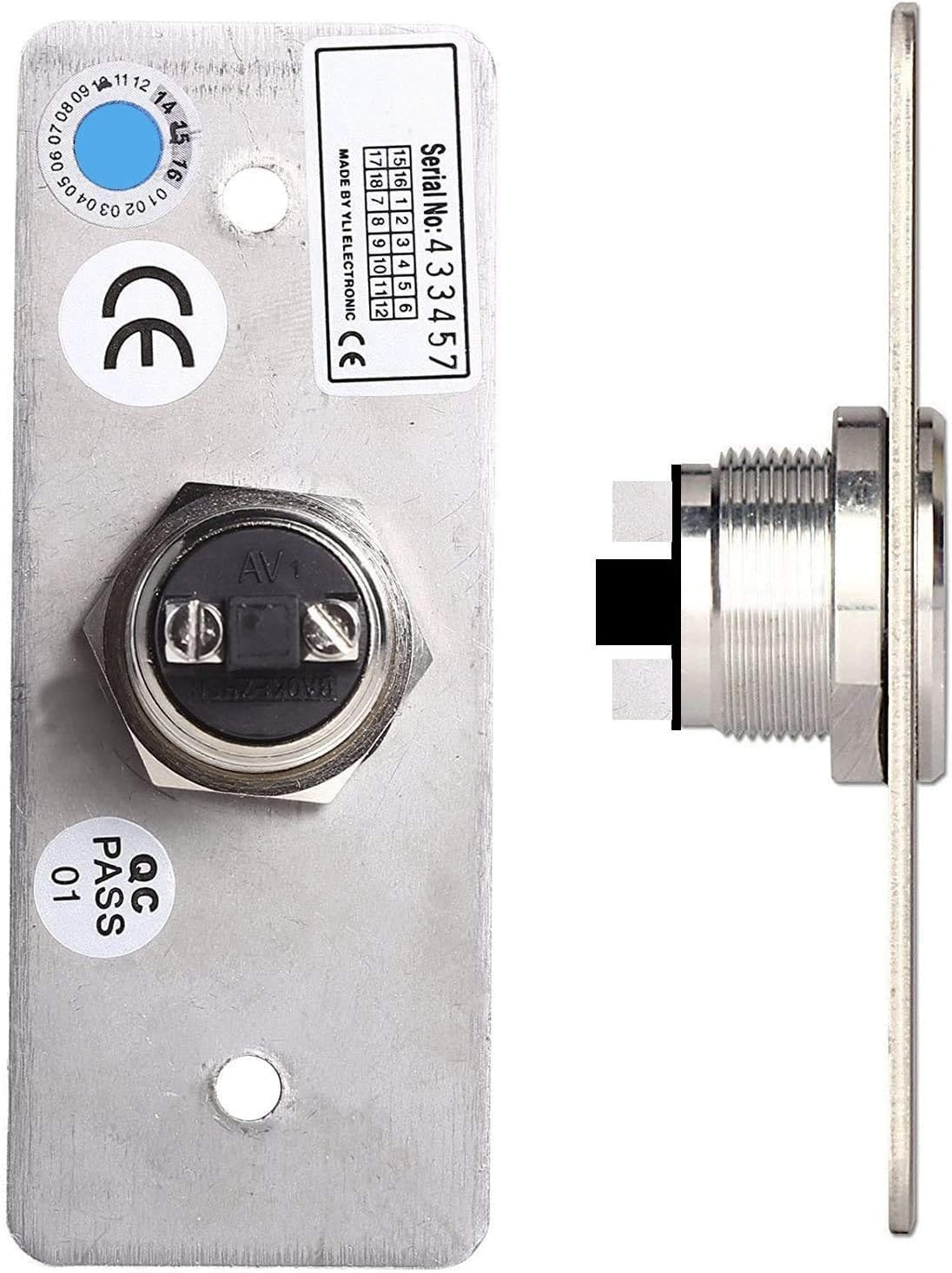 Outswinging 1200lbs Electromagnetic Door Lock System Remote and WiFi Controlled