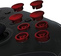 Vista 1 de eXtremeRate ABXY - Botones intercambiables de color rojo escarlata para Nintendo Switch Pro Controller, repuesto ABXY para controlador NS Pro