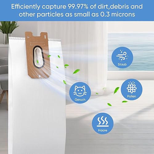 Miniatura 6 de Paquete de 10 bolsas de vacío de repuesto 952546 compatibles con aspiradora comercial Vacmaster UB0402 y Kenmore BU1001 B200 Series