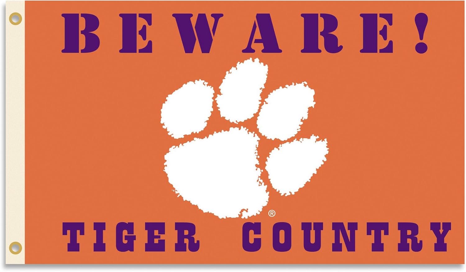 BSI NCAA Clemson Tigers 3 x 5-Feet Country Flag with Grommets