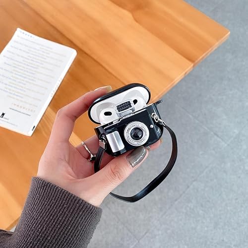 Miniatura 3 de Yatchen Funda para AirPods Pro con pulsera de dibujos animados 3D, funda de silicona suave que absorbe los golpes para mujeres y niñas