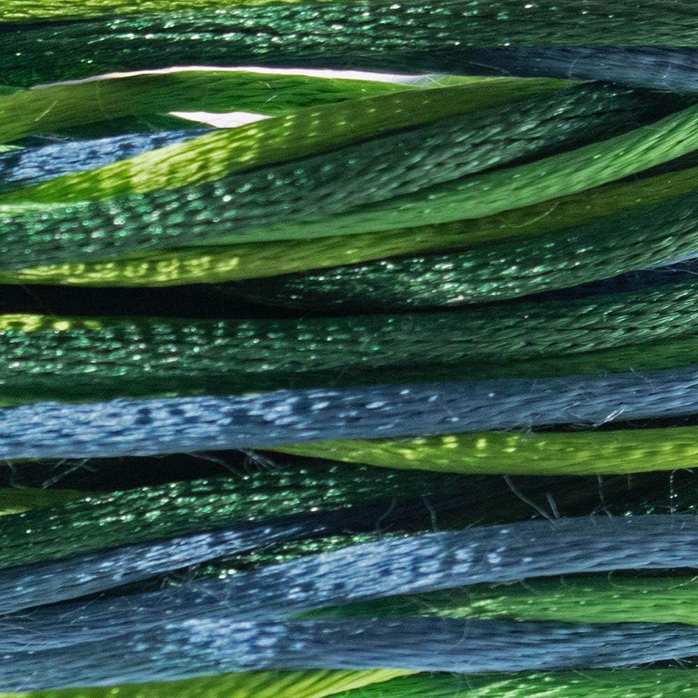 Rattail サテンコード 滑らかでソフトな特殊クラフトコード 厚さ2mmと3mm 長さ3ヤード 5つのユニークなカラーミックスオ