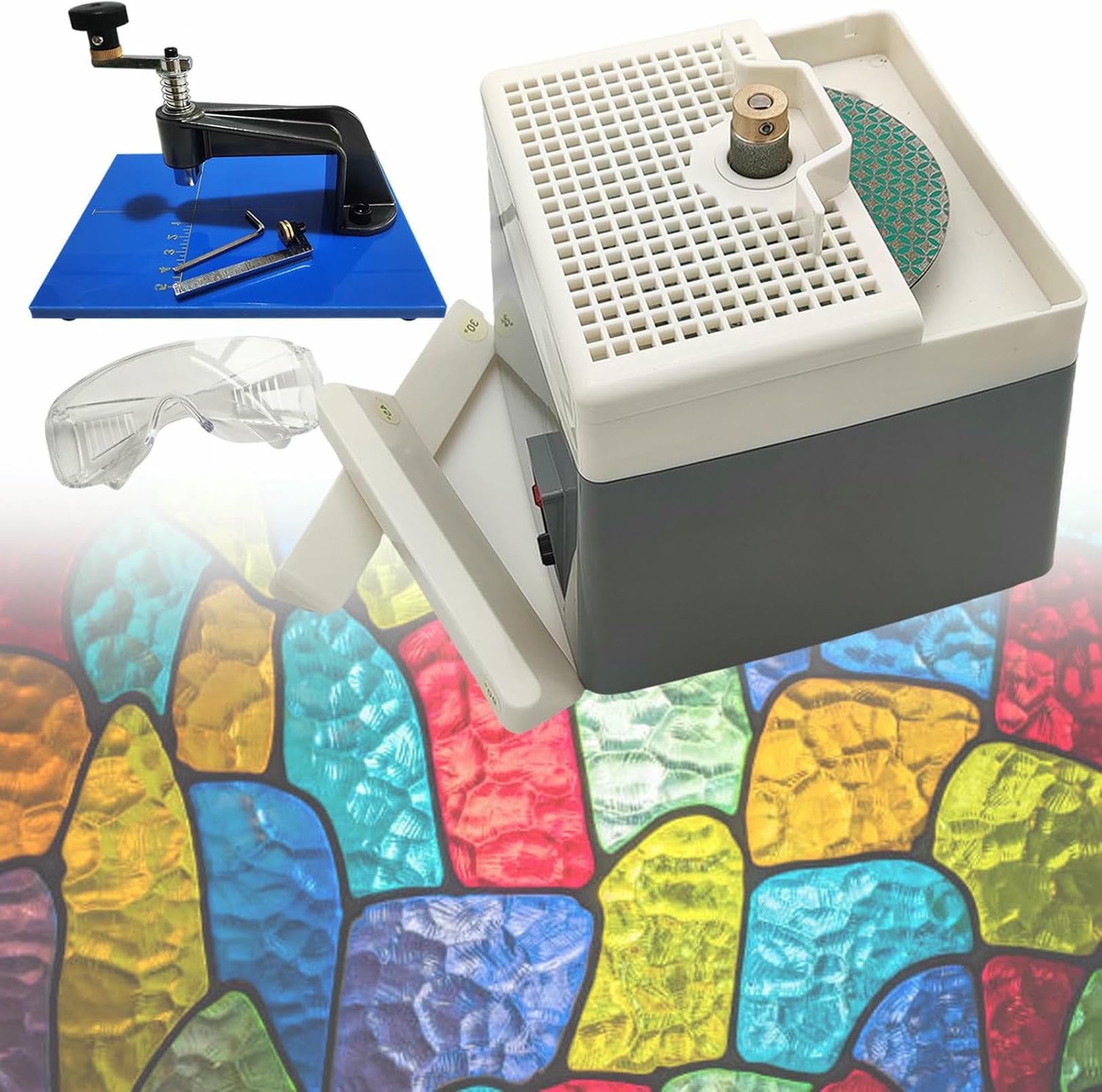 Machine à meuler le verre de couleur de bureau 65W pour loisirs créatifs et mosaïque