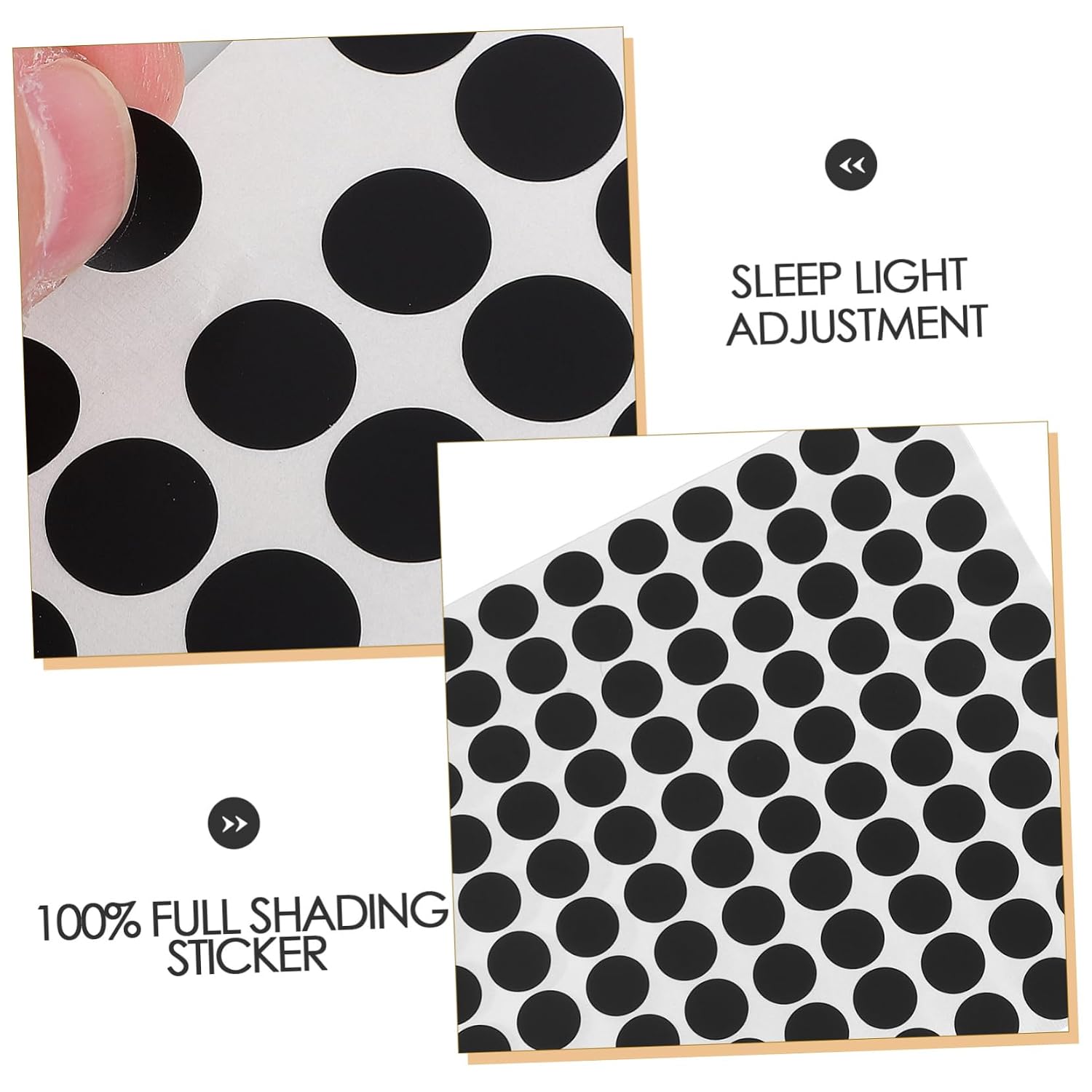 10sheets Led Light Blocking Blackout Stickers Pack of Dots for Electronics Router Light Dimming Sleep Led Cover Sticker
