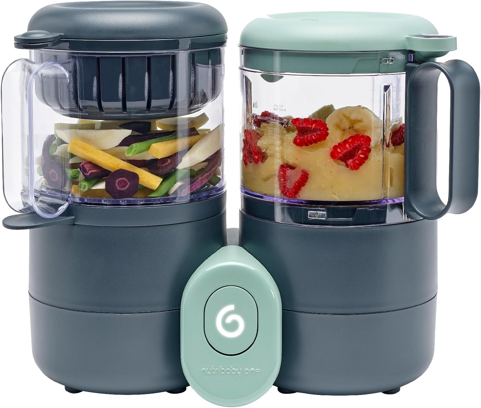 Nutribaby One 4-in-1 Baby Food Maker, baby food blender and steamer, food processor for weaning, warmer, defroster
