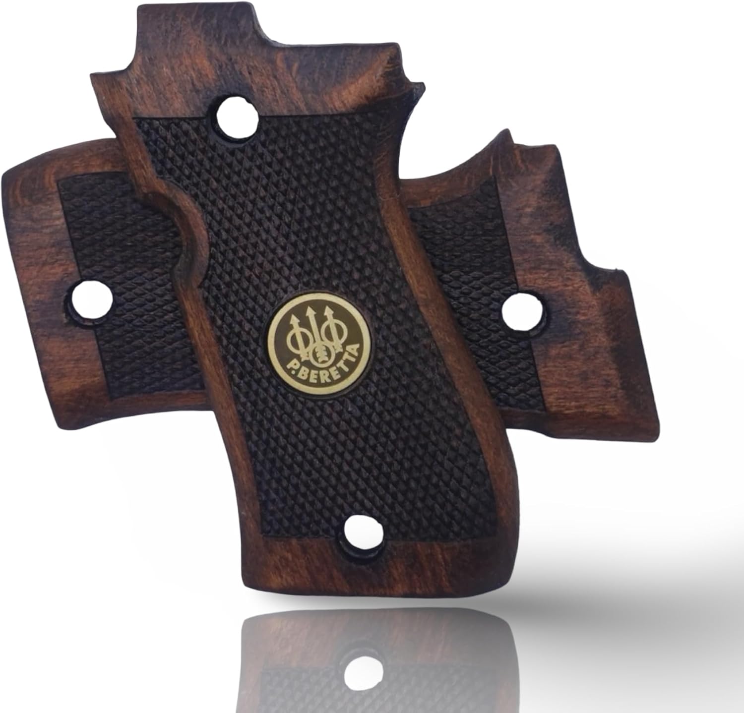 Compatible with Beretta F81 / F84, Real Wood Grips – Fits 81F, 81FS, 81BB, 84F, 84FS, 84 Cheetah – Durable, Comfortable, Easy Install