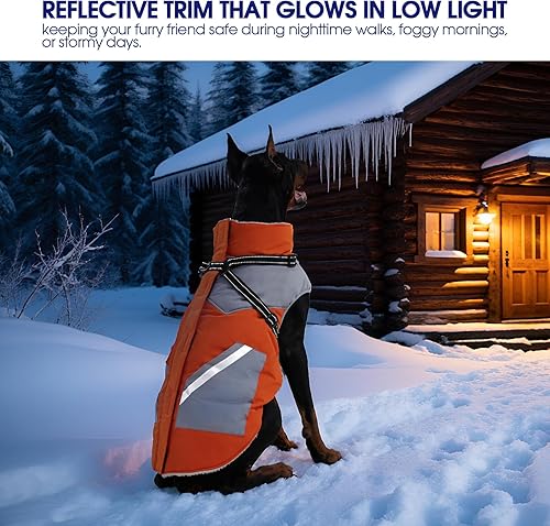 Miniatura 7 de Fuamey Chaqueta, abrigo, traje de nieve, ropa, chaleco, con arnés integrado, impermeable, cierre en la espalda, bolsa para excremento, bolsillos,