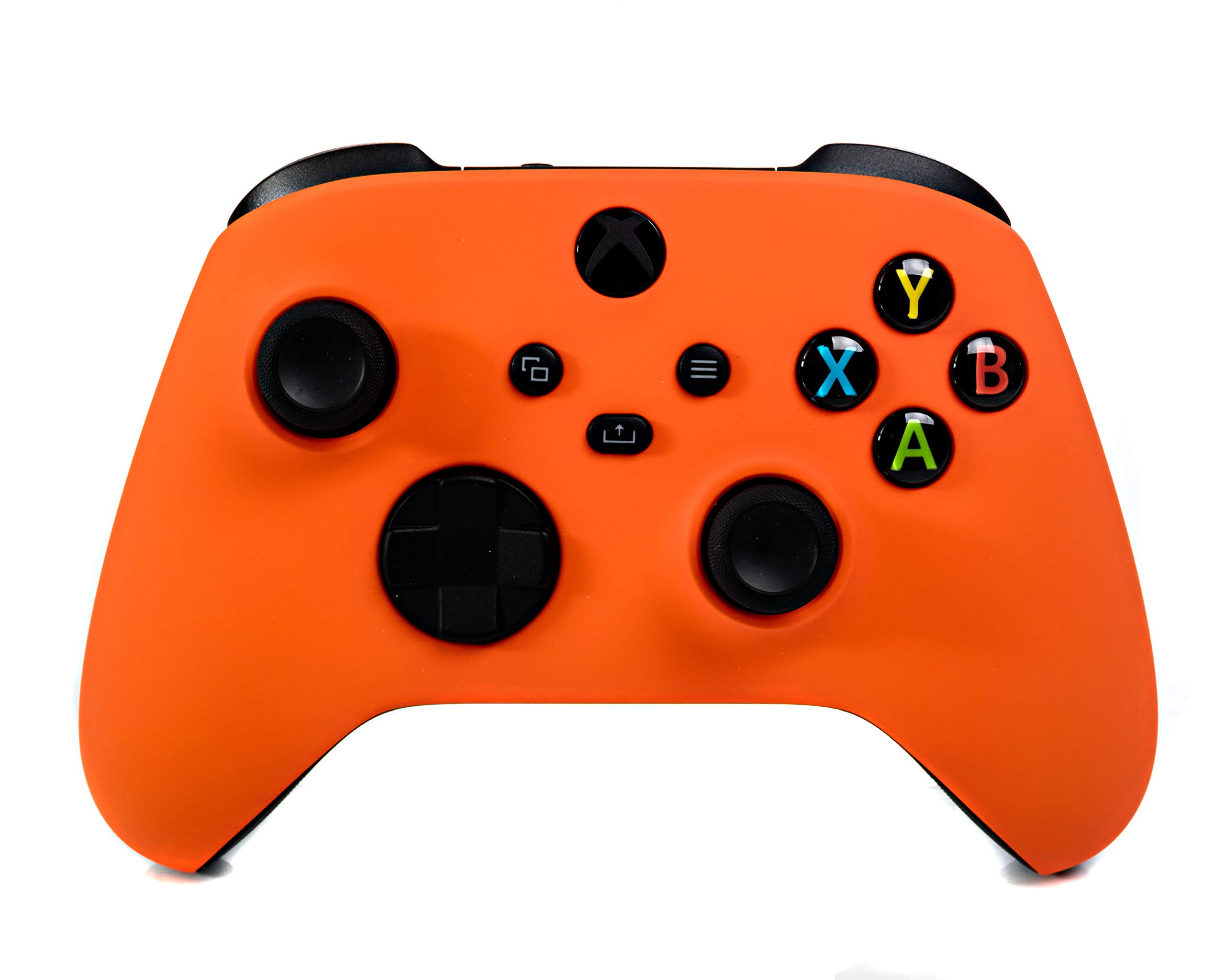 Xbox Series X|S Customized Wireless Controller for Microsoft Xbox Series X|S - Soft Touch Neon Orange - Compatible with Xbox One - Added Grip for Long Gaming Sessions