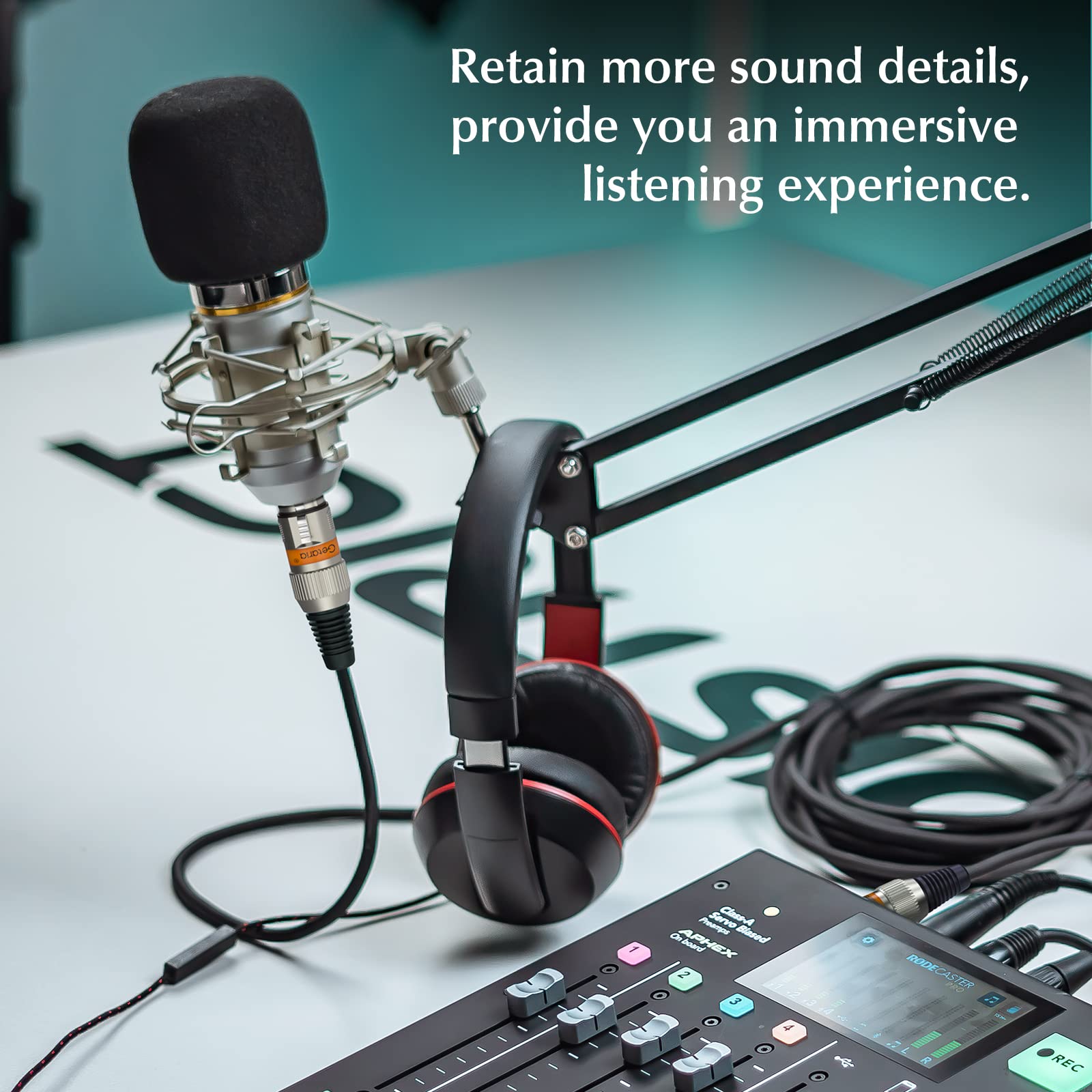 Cavo XLR 1.8 M Maschio-Femmina - Per Microfoni, Mixer E Studio, Schermatura Doppia - Foto 11