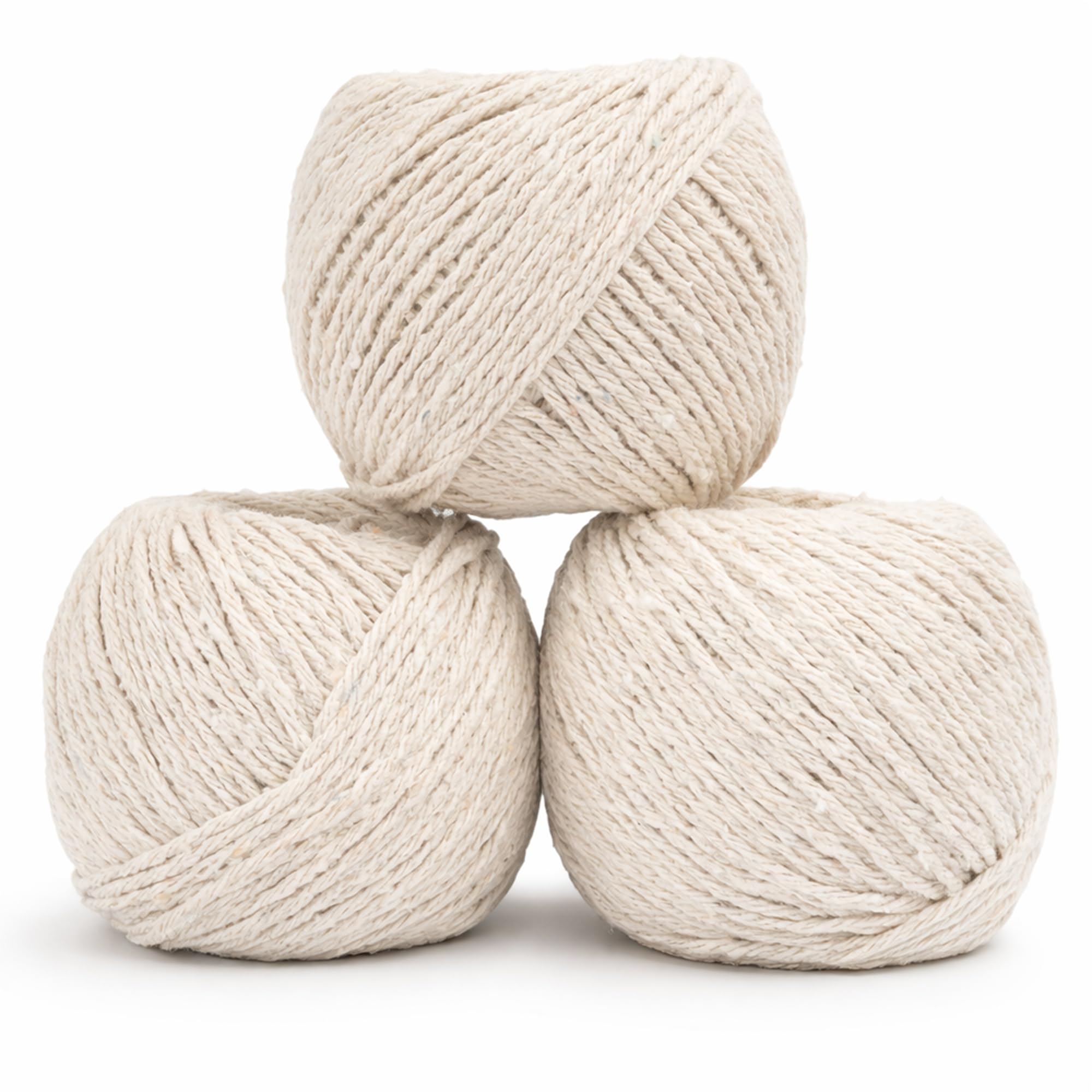Confezione Da 2 Gomitoli Di Spago In Cotone Naturale 100% - 60m Cadauno, Per Cucina E Fai Da Te