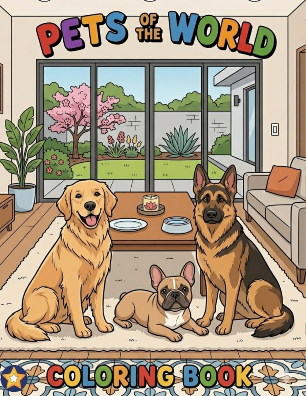 PETS OF THE WORLD: A Fun and Educational Coloring Book for Kids | Explore 30 Different Pets with Easy, Bold Coloring Pages