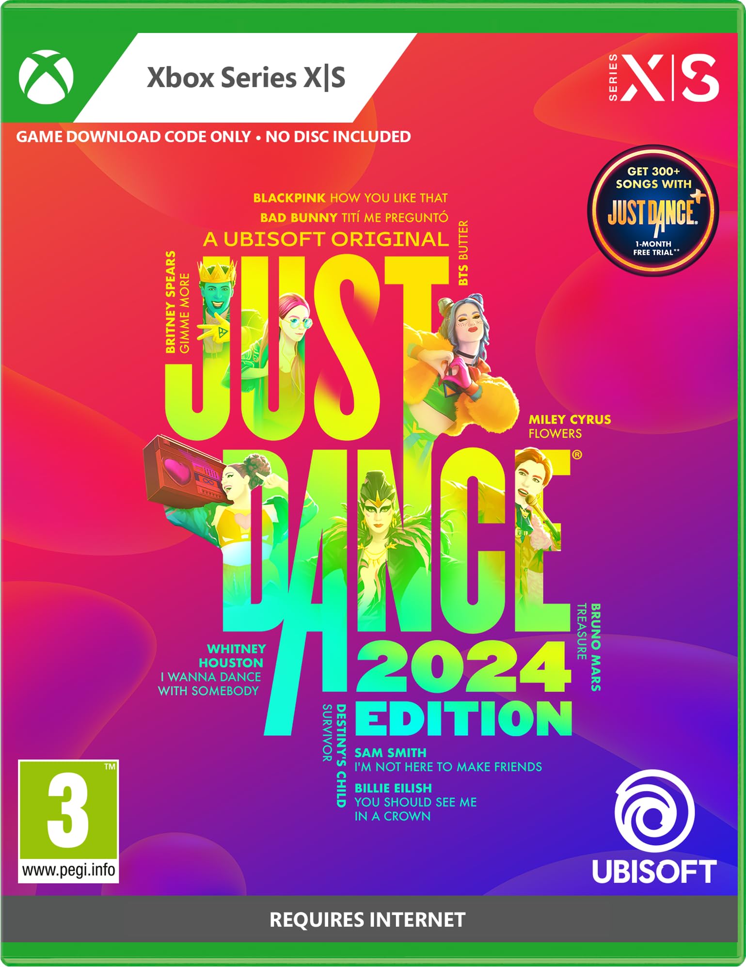 Just Dance 2024 (Xbox Series X/S) (Code inside Box) (Xbox Series X) NO DISC