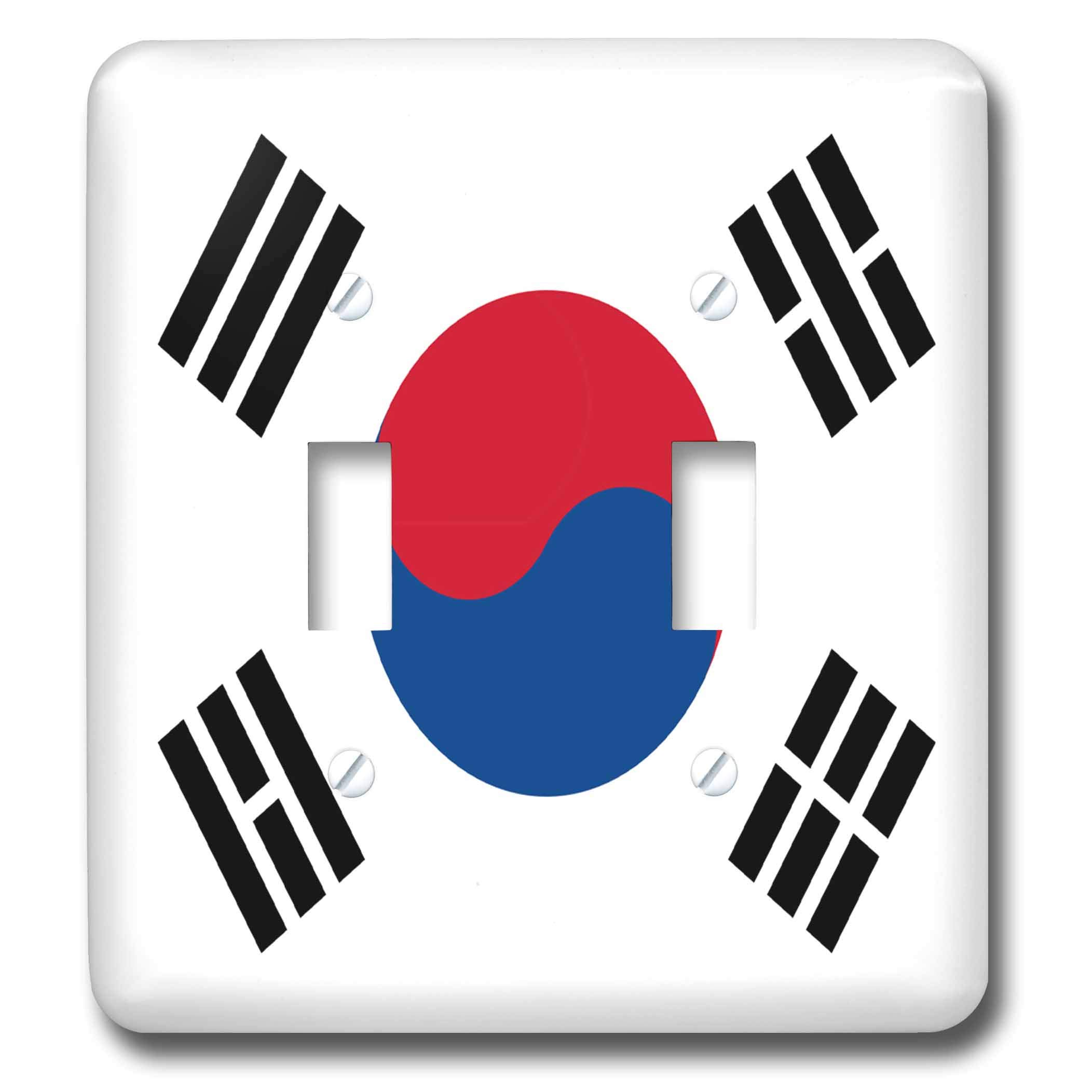 South Korea Flag interrupteur de qualité supérieure 3dRose multicolore
