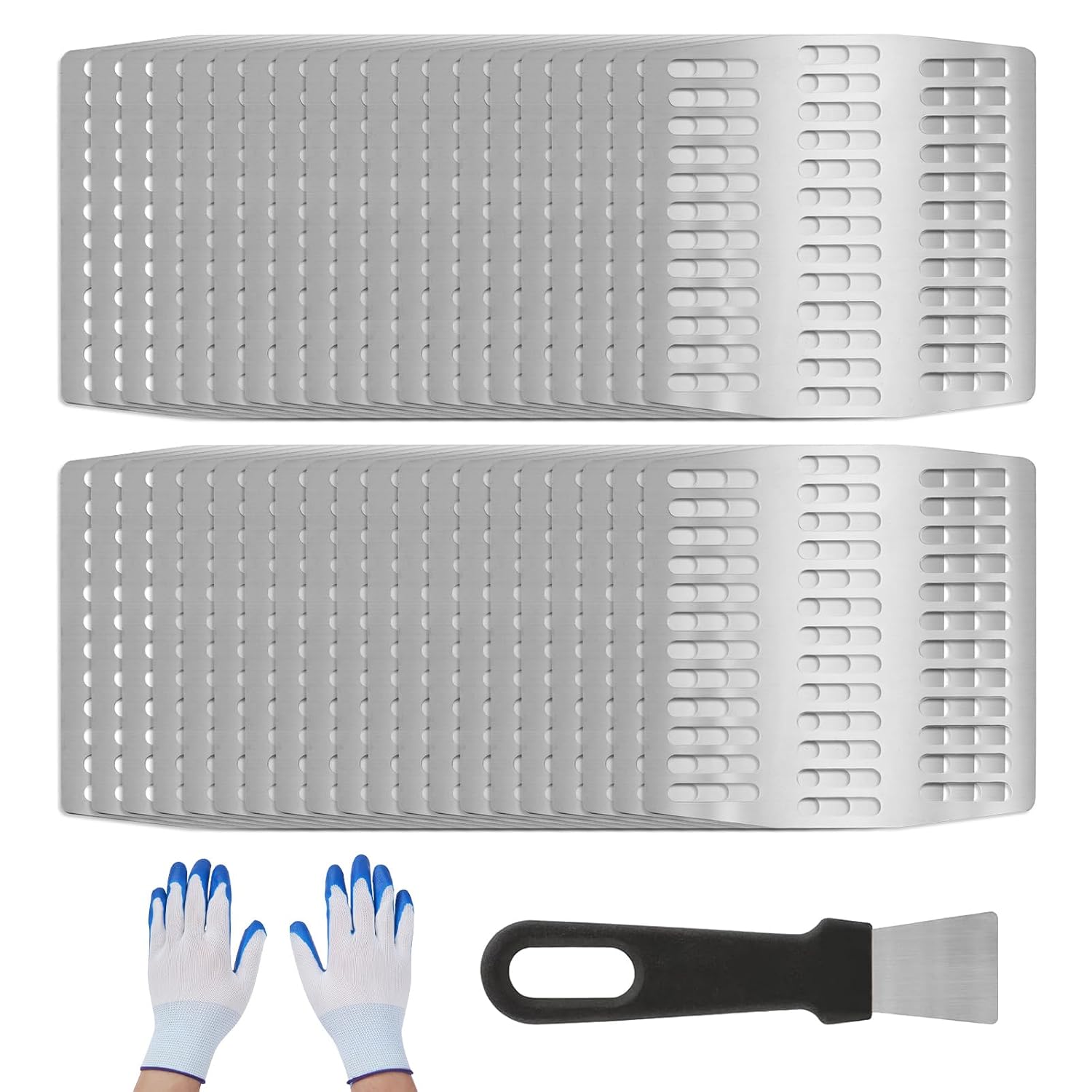 80 Pcs Brick Wall Weep Hole Covers Stainless Steel Brick Drain Hole Cover Wall Holes Filler for Fill Different Size Drain Holes (80 Pcs)