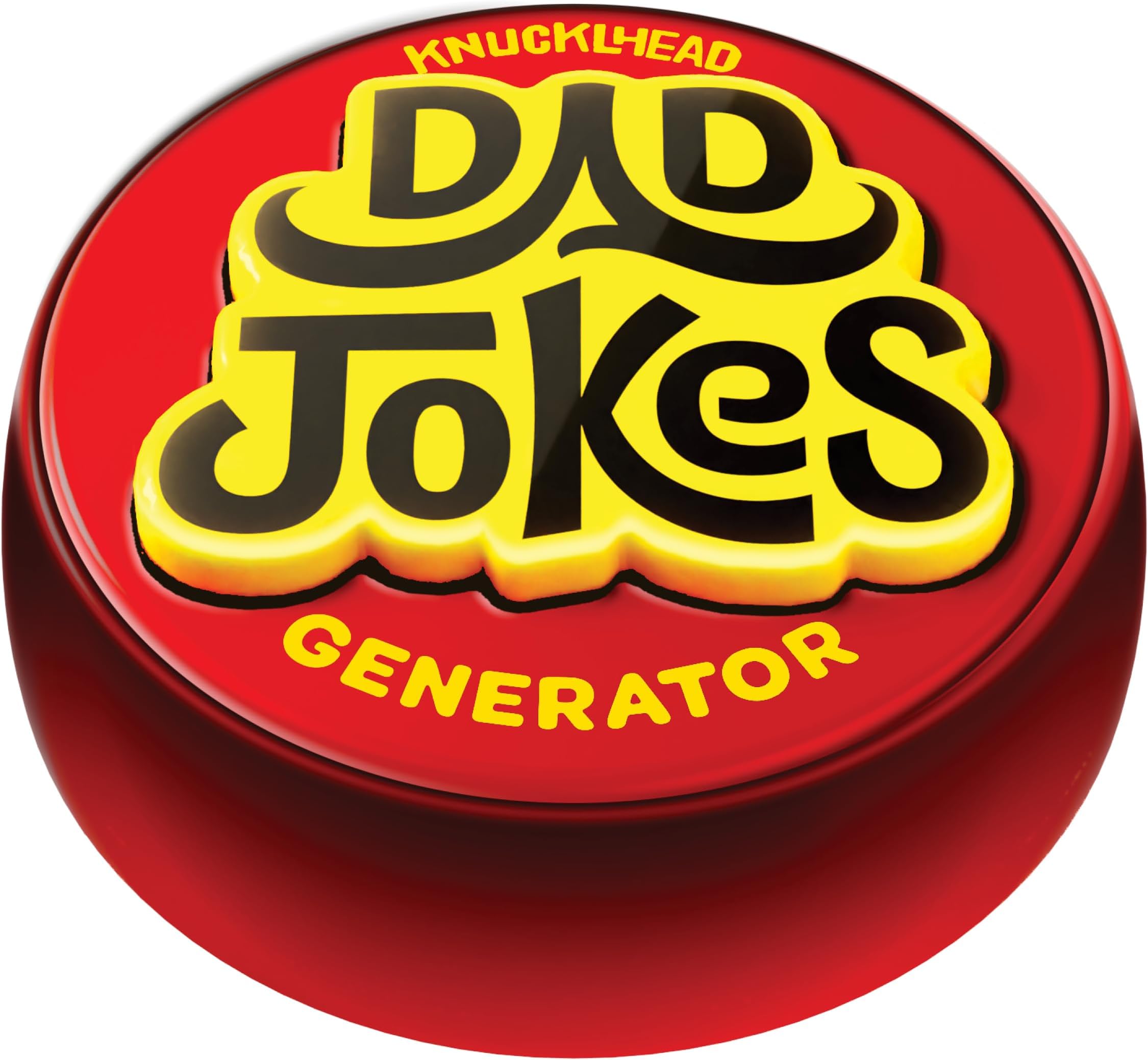 Knucklhead Dad Jokes Button - Father's Gift - Features 50+ Funny Dads Joke - Gift for Fathers Birthday Present from Wife, Son, Daughter, Kids - Silly Gag for Men - Funny Gifts for Adults, Dad Presents