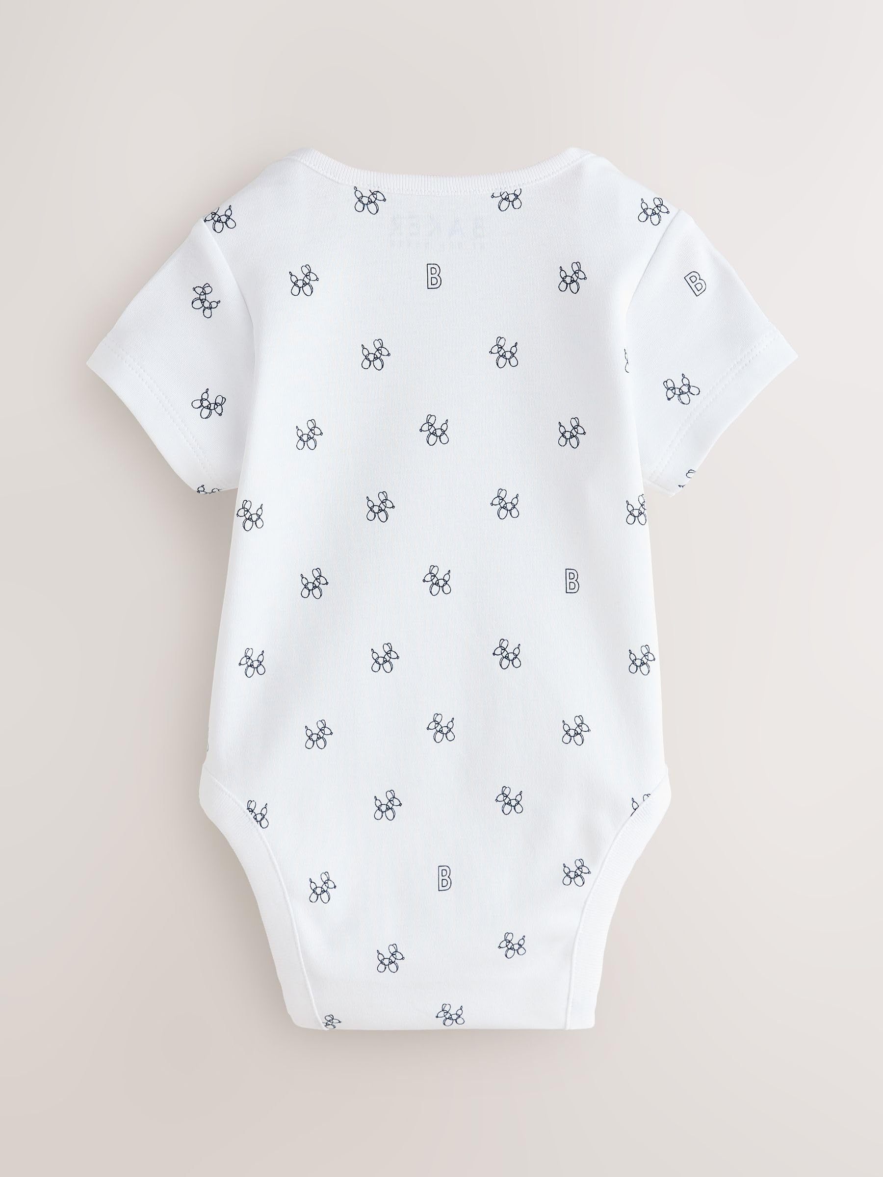 Noworodki chłopcy Zestaw 3 niebieskich body z krótkim rękawem Baker by Ted Baker
