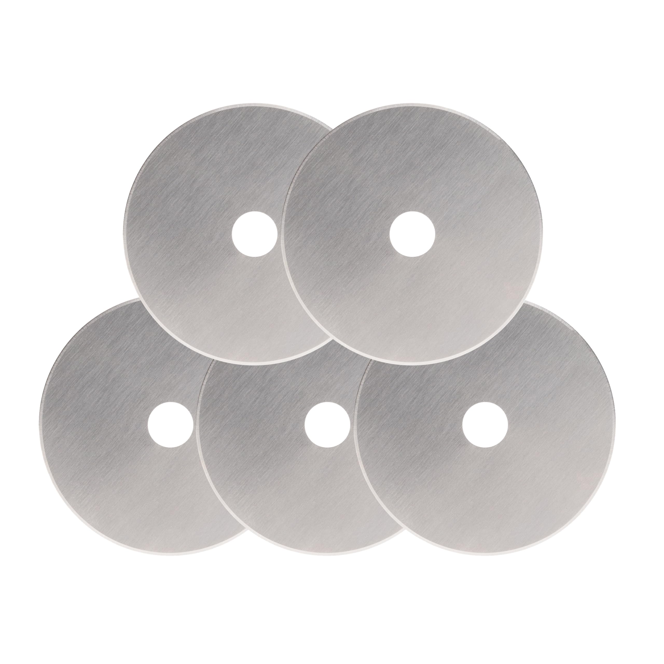 Fiskars 193730-1004 Ersatzklingen, gerade, drehbar, 60 mm, 5 Stück, silberfarben