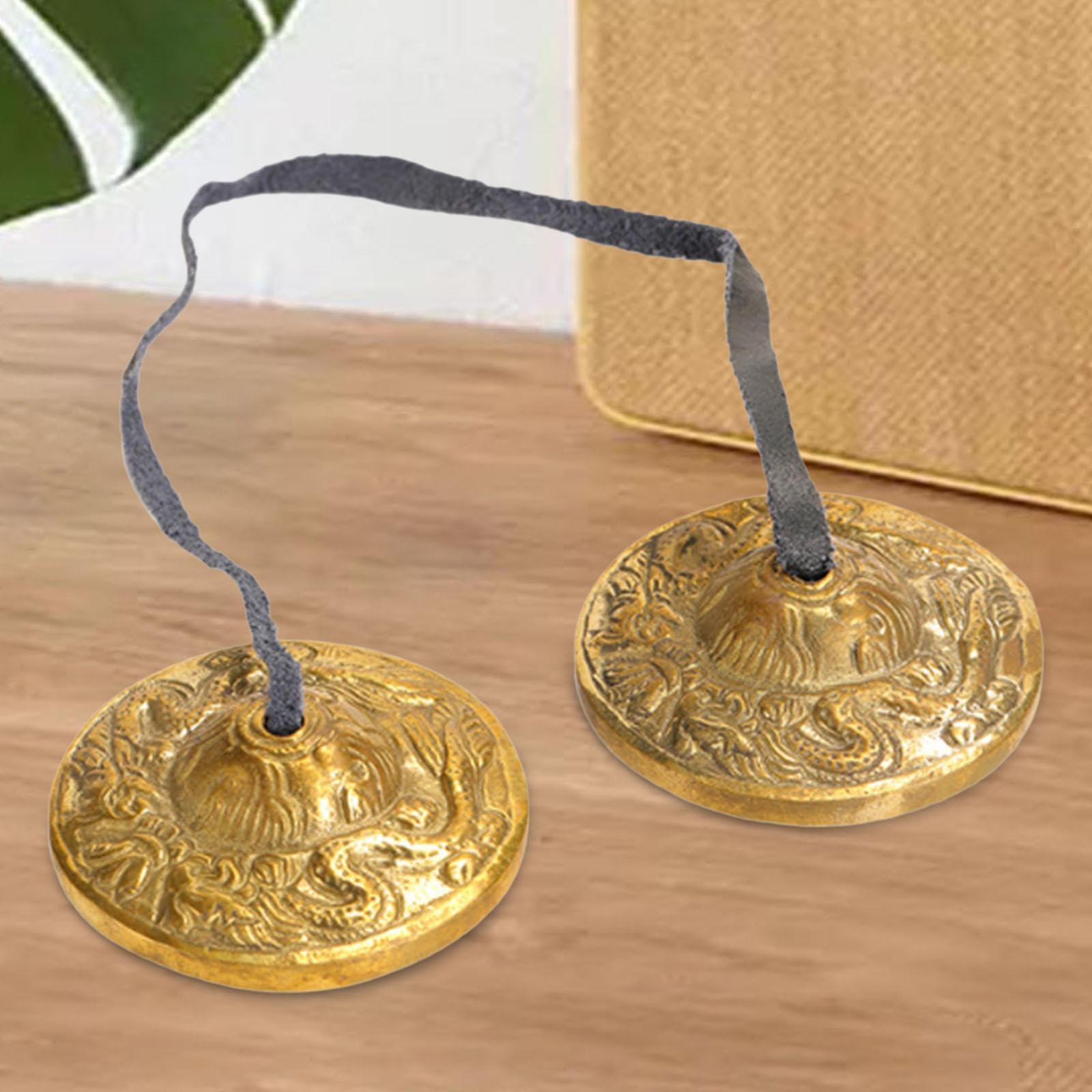 Amagogo Tingsha Cymbals Tibetan Meditation Glocken 6,5 cm Erwachen Glocken Meditation Chime Glocken, C