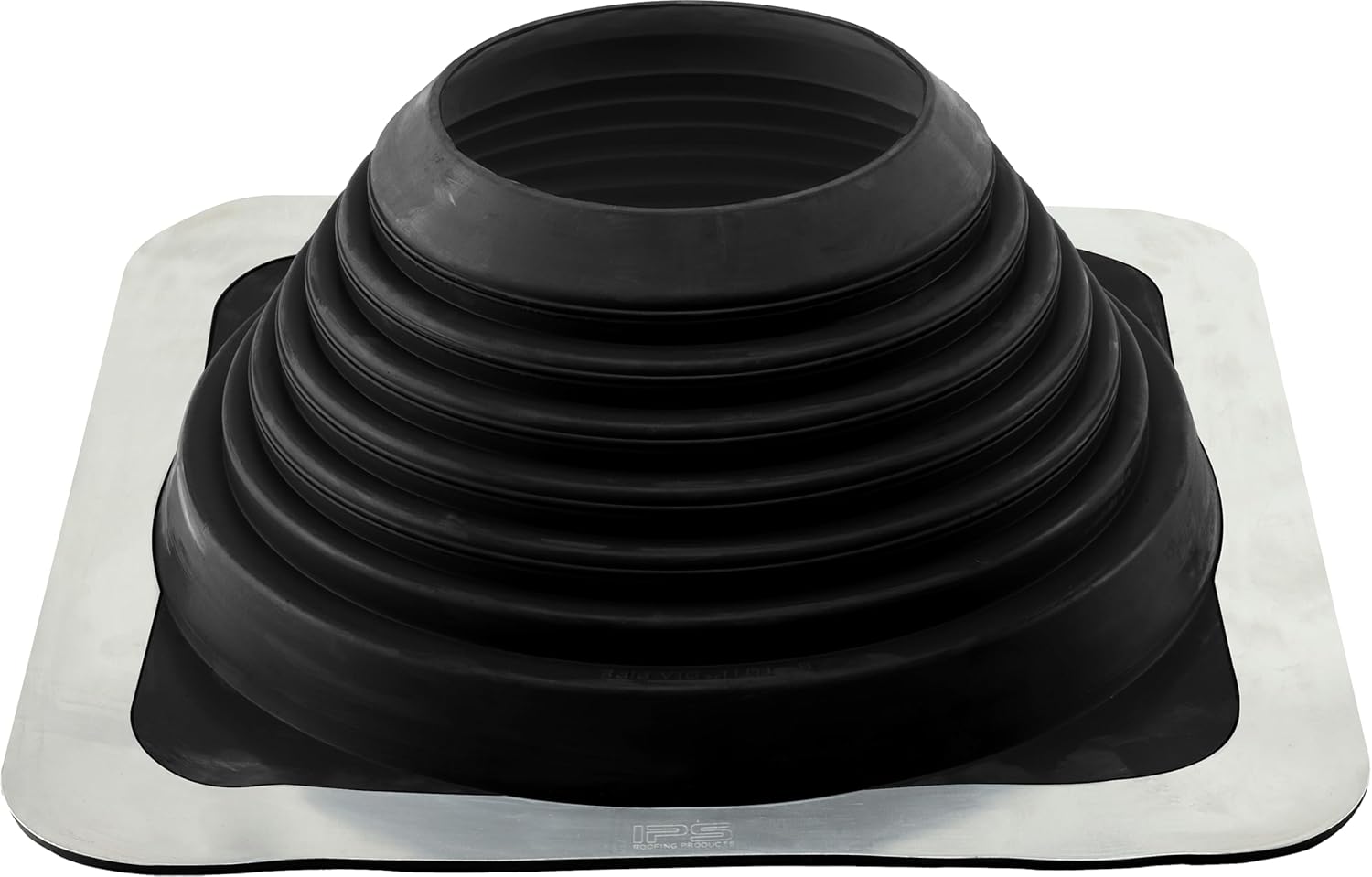 Water-Tite 81463 #7 Metal Roof Flashing, 14-1/4-by-14-1/4-Inch Square Base with EPDM Rubber Collar, For 6" to 11" Vent Pipes, Black