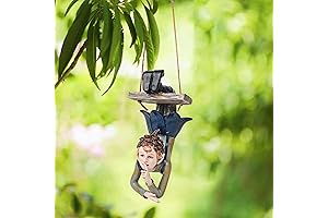 Swinging Garden Elf Statue