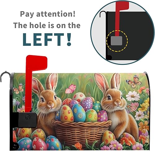 Miniatura 42 de Winter Cardinal Birds - Funda magnética para buzón, tamaño estándar de 25.5 x 21 pulgadas, diseño de pájaros rojos navideños para buzón