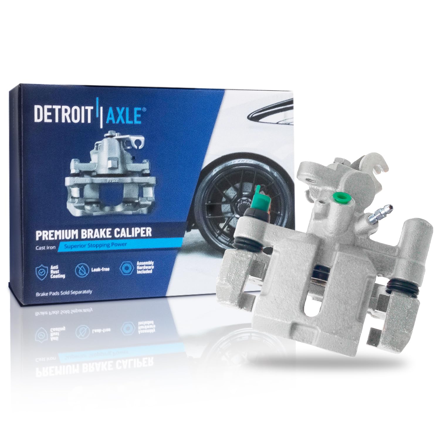 Detroit Axle - Rear Left Brake Caliper for Ford 1997-2003 Escort 1997-1999