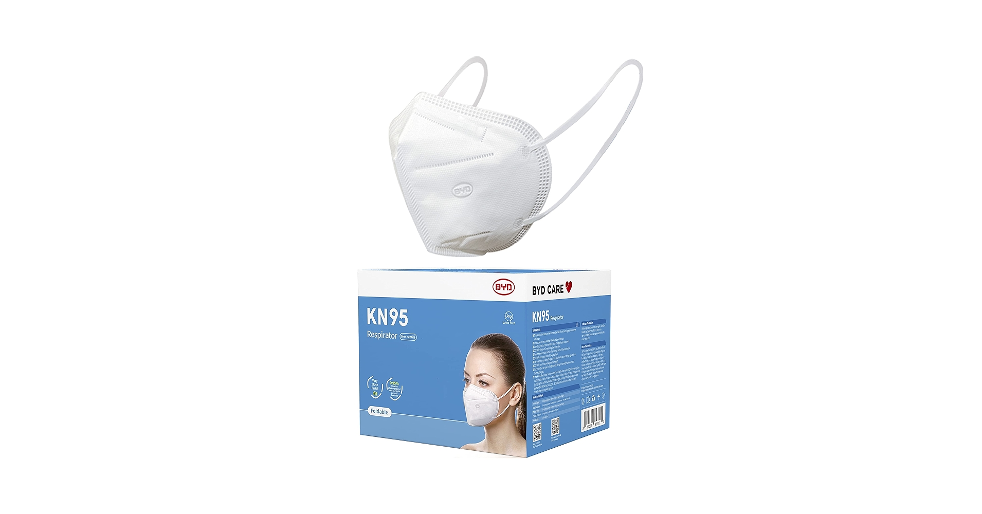 超大量BYD N95 高性能マスク　未使用 Amazon.com: BYD CARE N95 Respirator, 20 Pack with Individual
