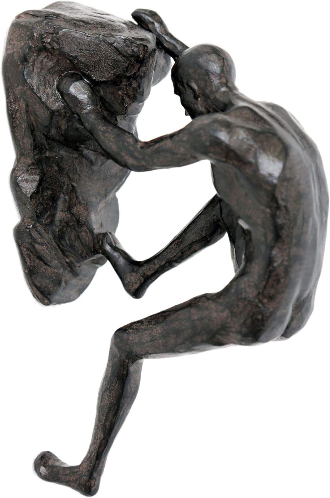 Carousel Home and Gifts Stunning Resin Sculpture Rock Climbing Man Wall Art ~ Hanging Decoration Crouched