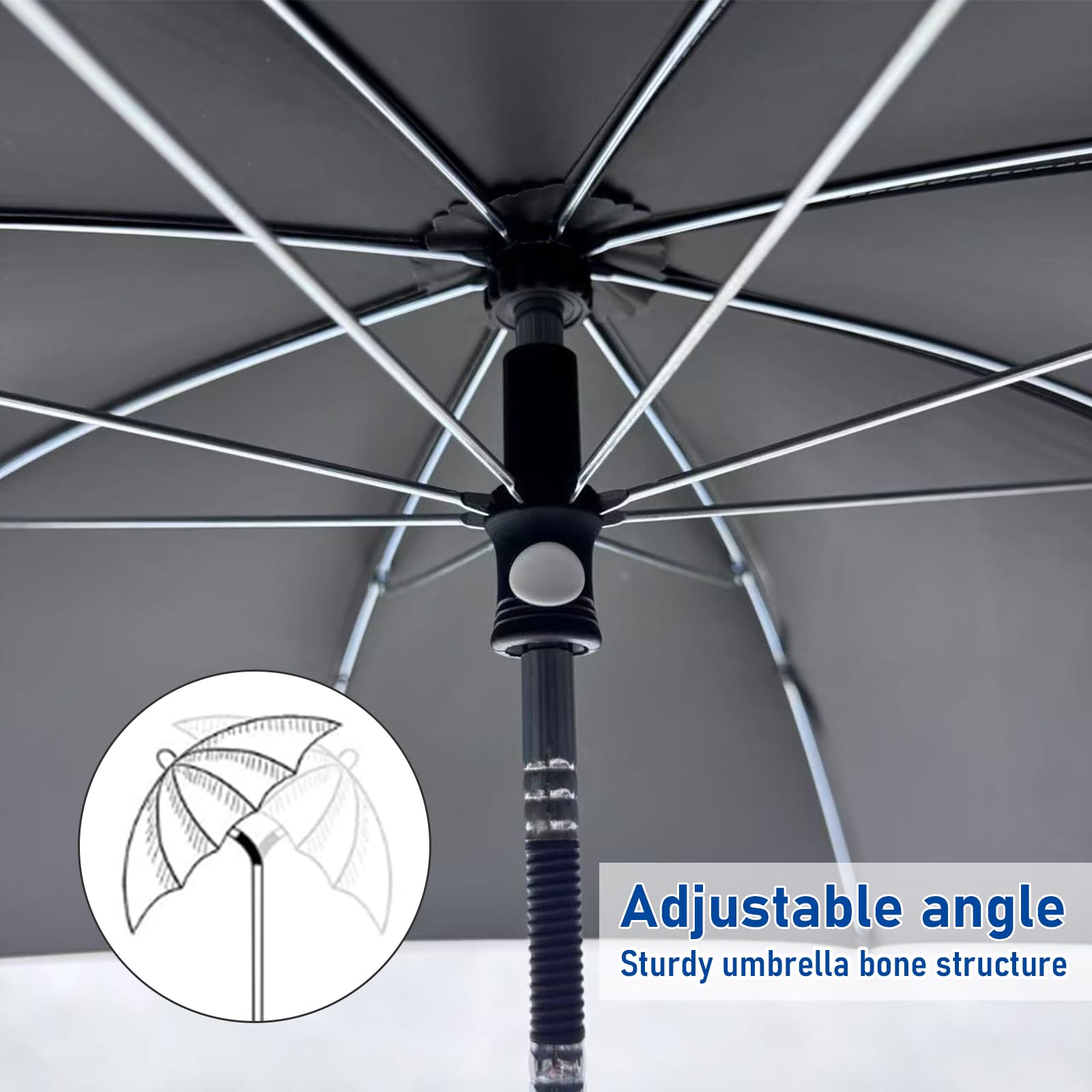 Uniwersalny parasol przeciwsłoneczny dziecięcy, średnica 73 cm, z uchwytem parasolowym