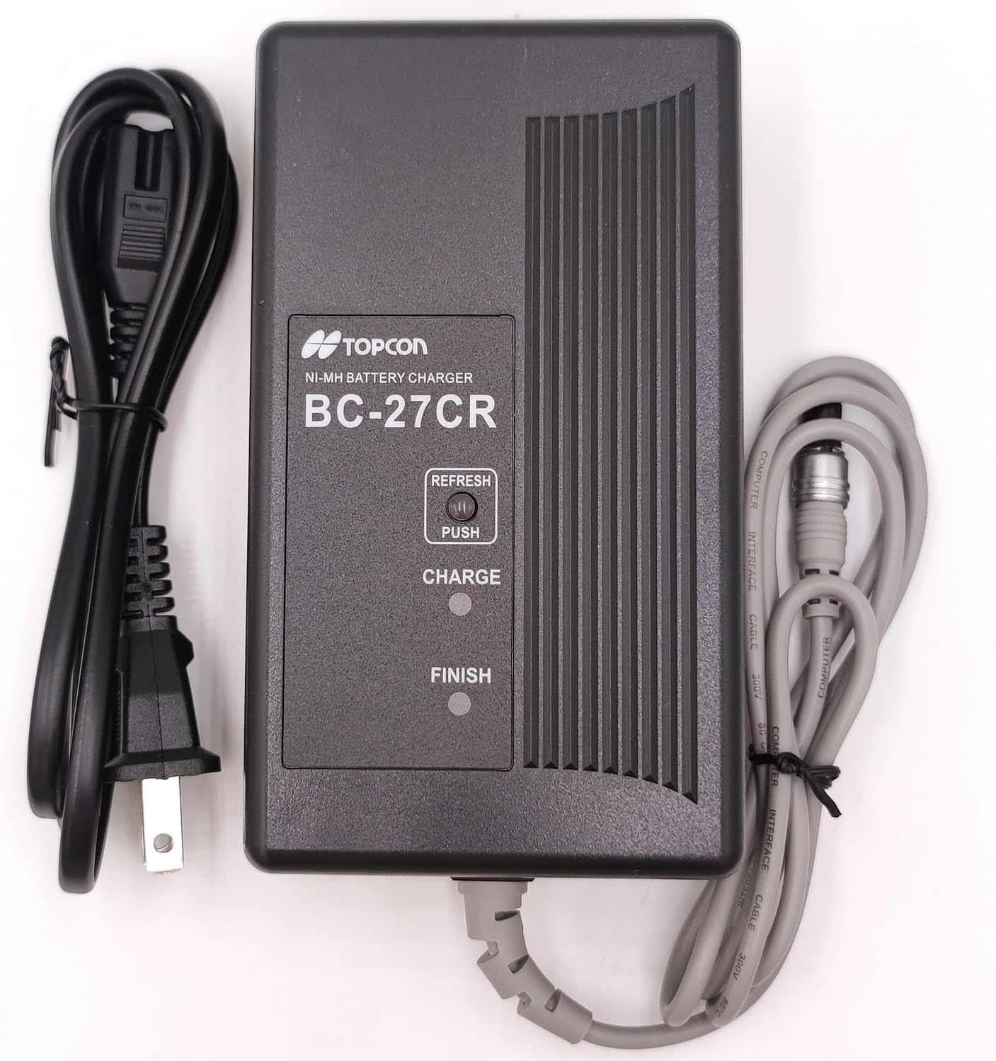 (1*Charger+2*Battery) BC-27CR Charger with BT-52QA 7.2V 2700mAh Battery forTotal Station BT-50Q and BT-52QA Batteries 3 Pin Female Plug