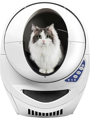 WhiskerCare - Litter-Robot 3 de Whisker, color beige, caja de arena automática para gatos, ayuda a reducir los olores de la caja de arena, funciona