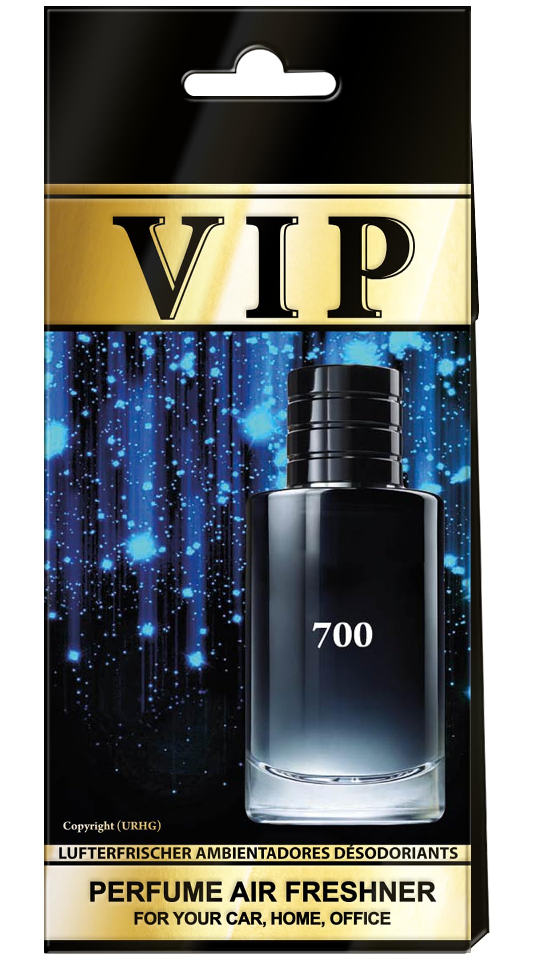 Vip - Desodorante en aerosol, paquete de 3 y ambientador de coche, 3 unidades, fragancia interior para coche, hogar, oficina, perfumes lujosos inspirados en las mejores casas de perfume, aroma de