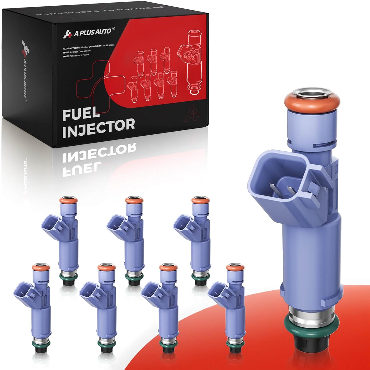 Fuel Injectors Set of 8, Compatible with Ford F150 2009-2010, Ford Mustang 2009-2010-v8 4.6L, Replace Part 9L3Z9F593E 4G2120 822-11208 800-2031N FJ995