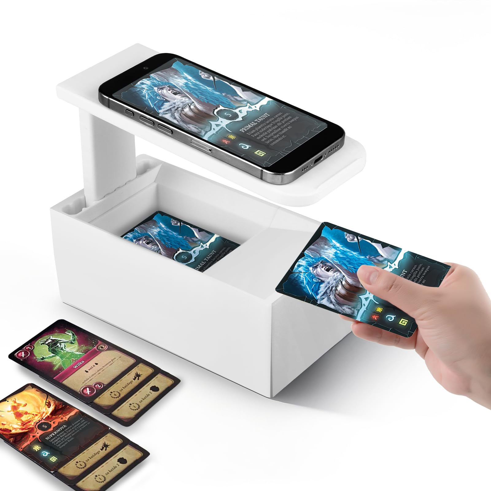 Scanbox pour Cartes MTG TCG, Support de Scanner de Cartes à Collectionner, Support de Scanner Portable Compatible avec ManaBox, Numérisation Rapide et Informations sur Les Prix des Cartes Magic