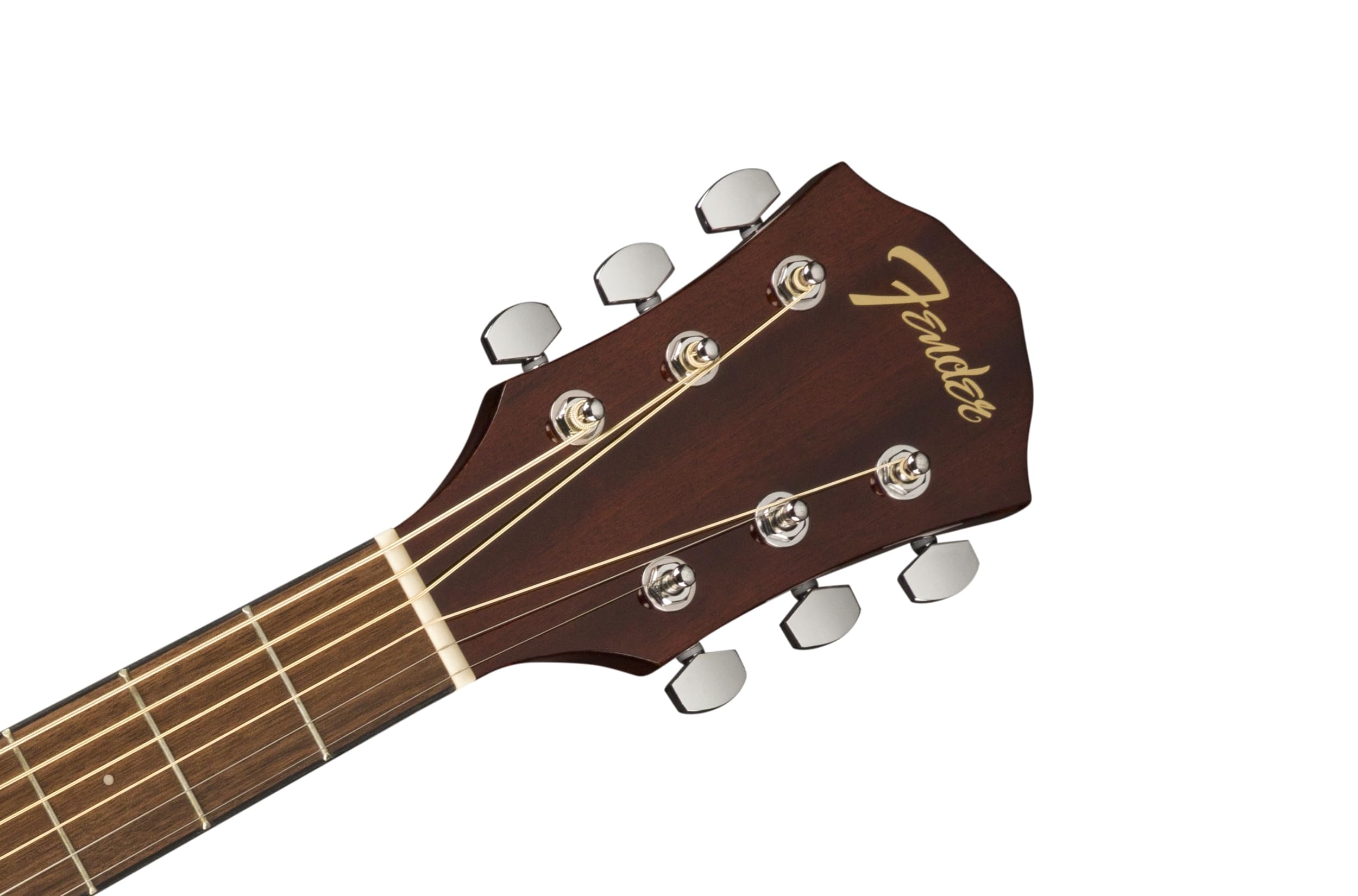 Fender FA-135 Konzert Akustikgitarre, Ganzmahagoni-Korpus, Walnuss-Griffbrett, Nato-Hals, Modernes 3+3 Kopfplatten-Design, Viking-Steg, Natur