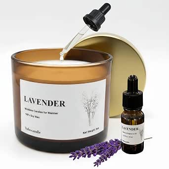 VOHO Lavender Wickless Candles for Candle Warmer Lamp, 9oz Scented Candles