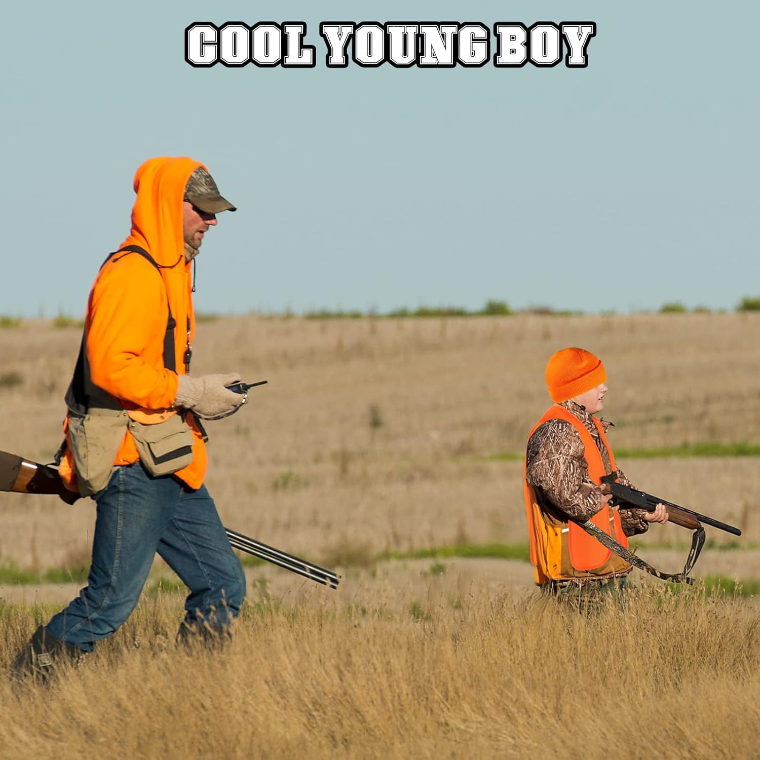 Tarpop Kids Blaze Orange Hunting Vest and Knit Cap Set Includes Classic Vest and Cap 6-13 Years Hunting and Winter Knit Kids Hat Orange Beanie for Youth Boys Girls Outdoor Hiking - Image 7