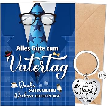 Afritee Father's Day Gift Best Dad Gifts Keyring Father's Day Card For Dad Thank You That You Helped Me Grow Card Fathers Day Card Gift